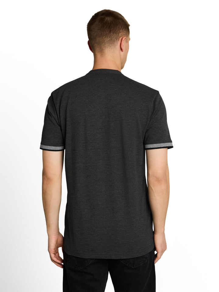 STAND UP COLLAR TWO TONE POLO