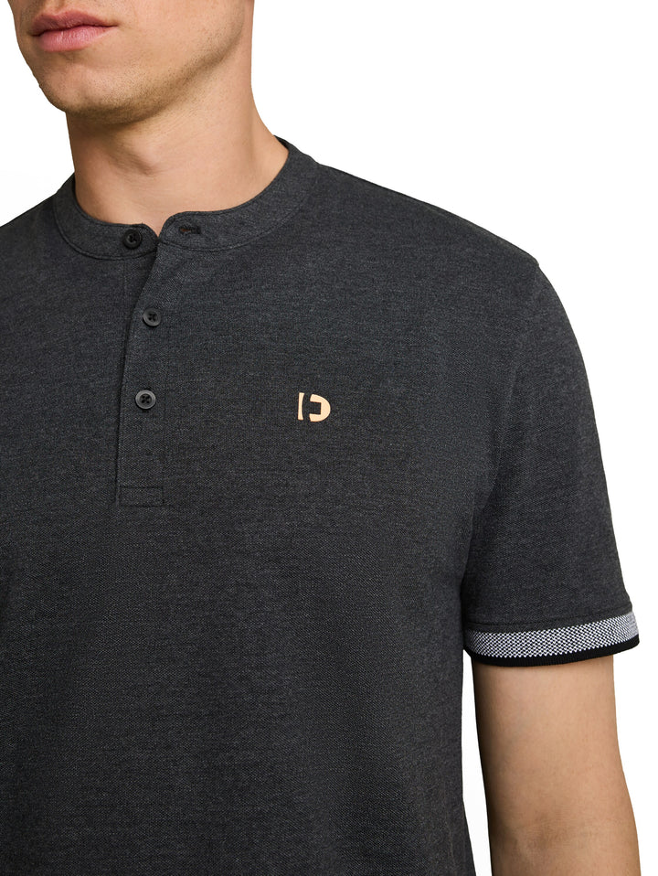 STAND UP COLLAR TWO TONE POLO