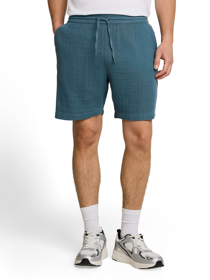RELAXED MUSSELIN SHORTS