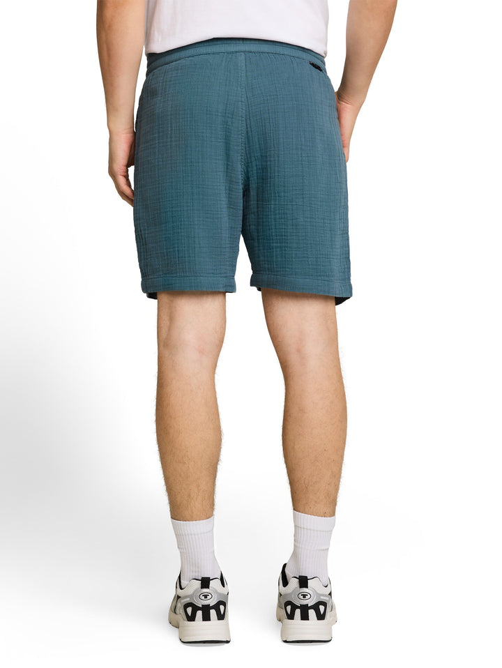 RELAXED MUSSELIN SHORTS