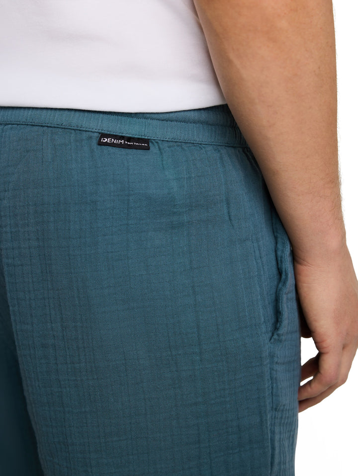 RELAXED MUSSELIN SHORTS