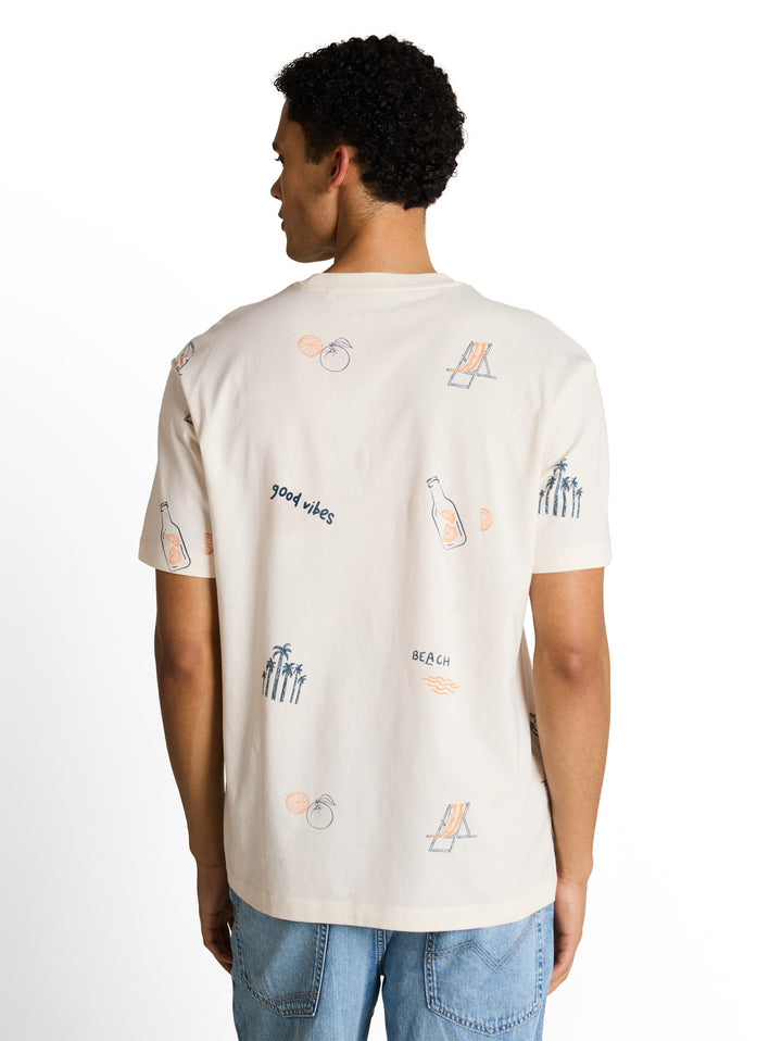 RELAXED ALLOVER PRINTED T-SHIRT