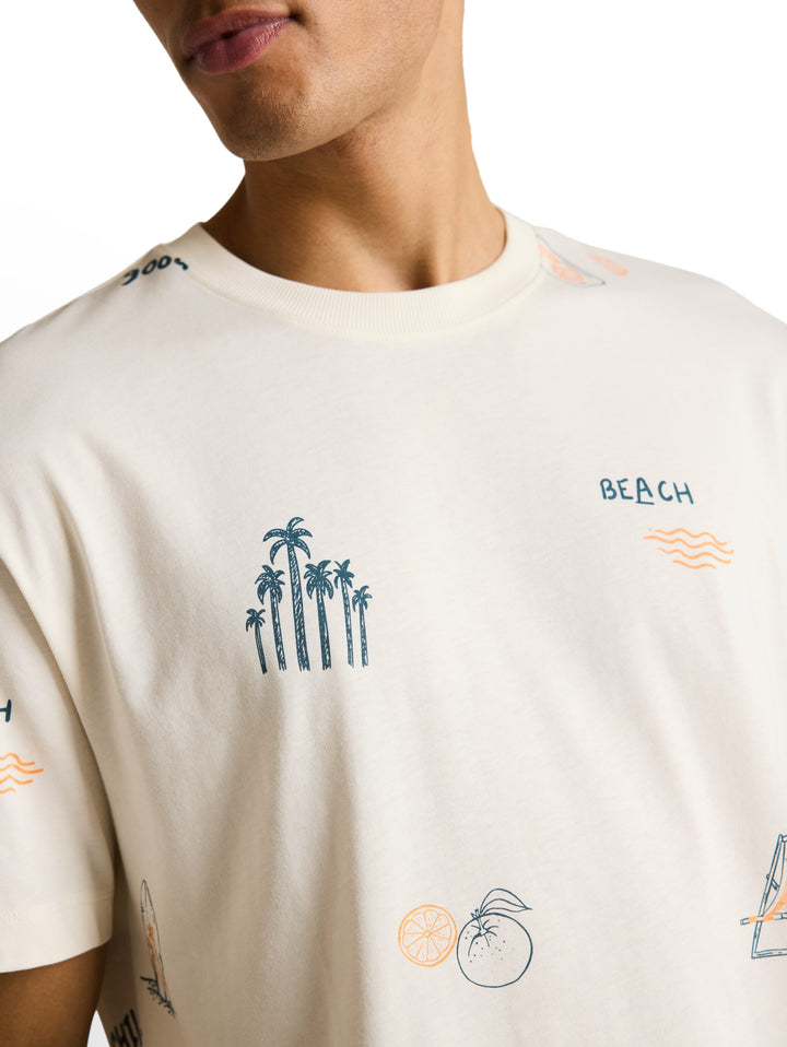 RELAXED ALLOVER PRINTED T-SHIRT