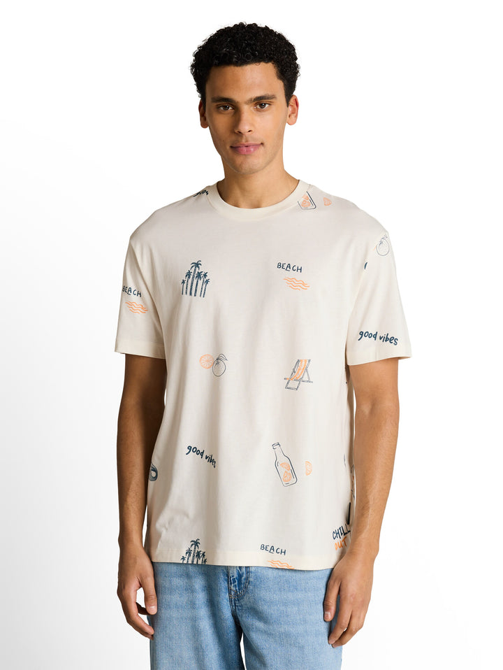 RELAXED ALLOVER PRINTED T-SHIRT
