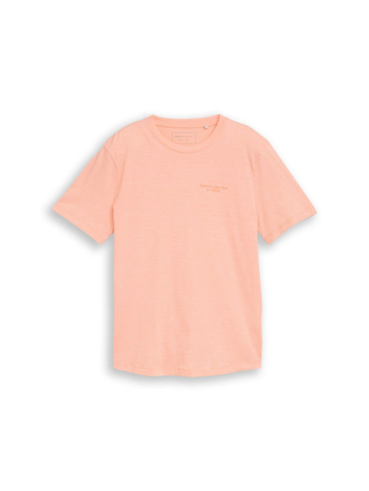 ROUNDED HEM FINESTRIPE T-SHIRT