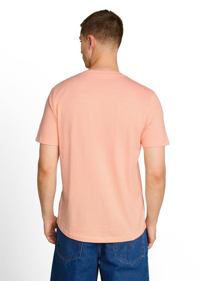 ROUNDED HEM FINESTRIPE T-SHIRT