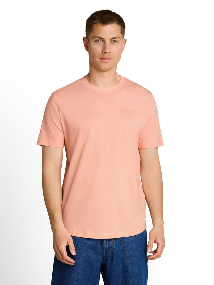 ROUNDED HEM FINESTRIPE T-SHIRT