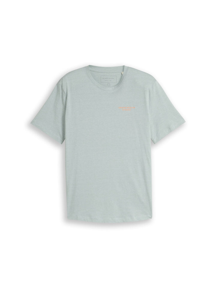 ROUNDED HEM FINESTRIPE T-SHIRT
