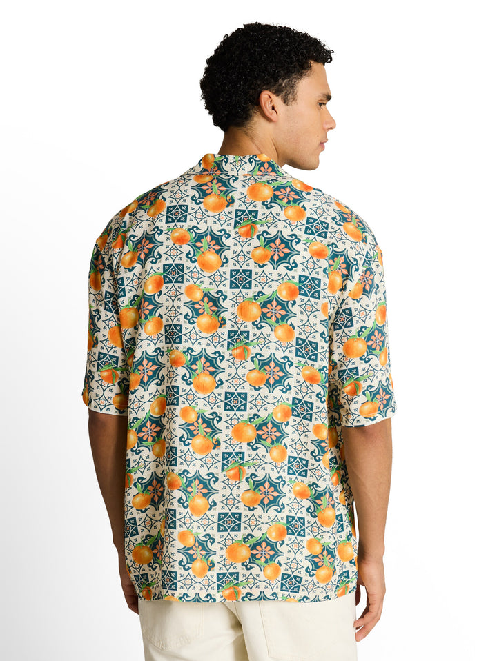 LOOSE VISCOSE RESORT SHIRT