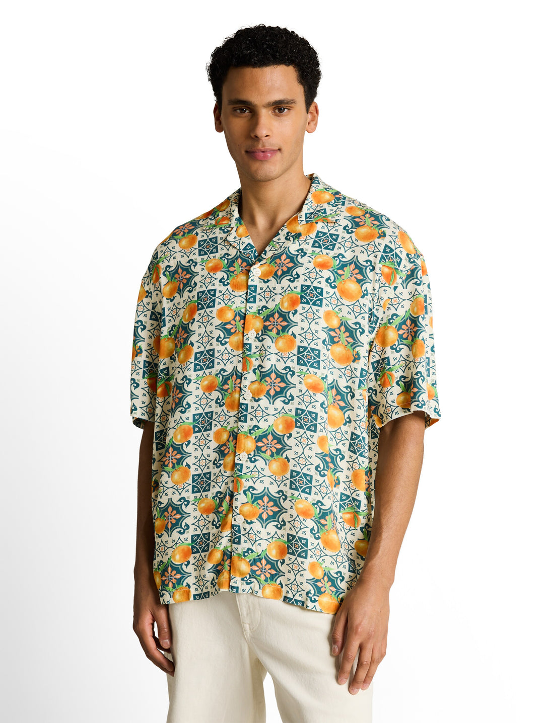 LOOSE VISCOSE RESORT SHIRT