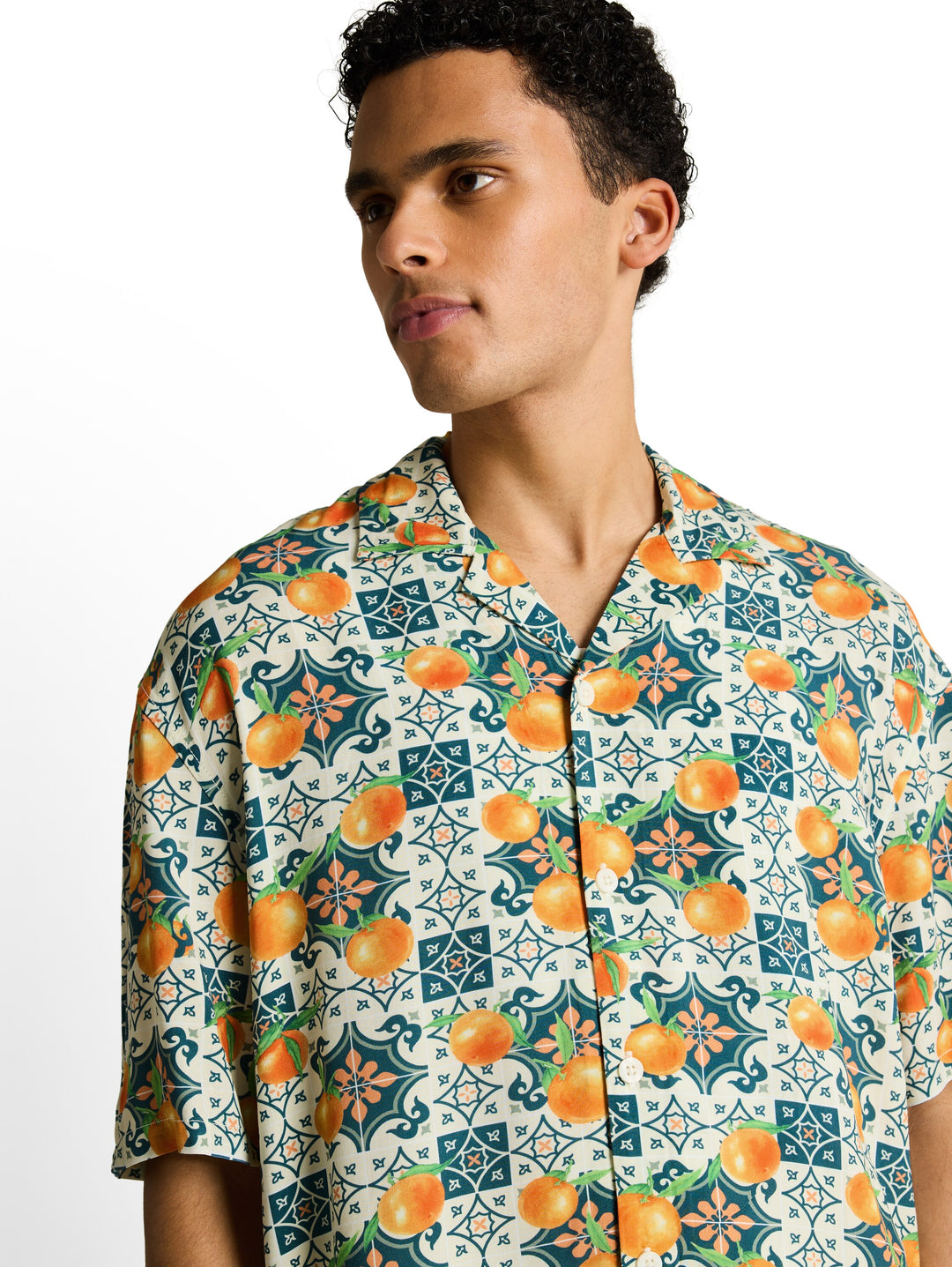 LOOSE VISCOSE RESORT SHIRT
