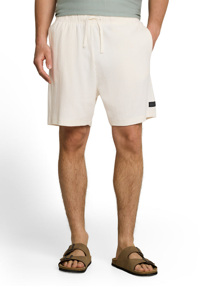 RELAXED STRUCTURED SWEAT SHORTS
