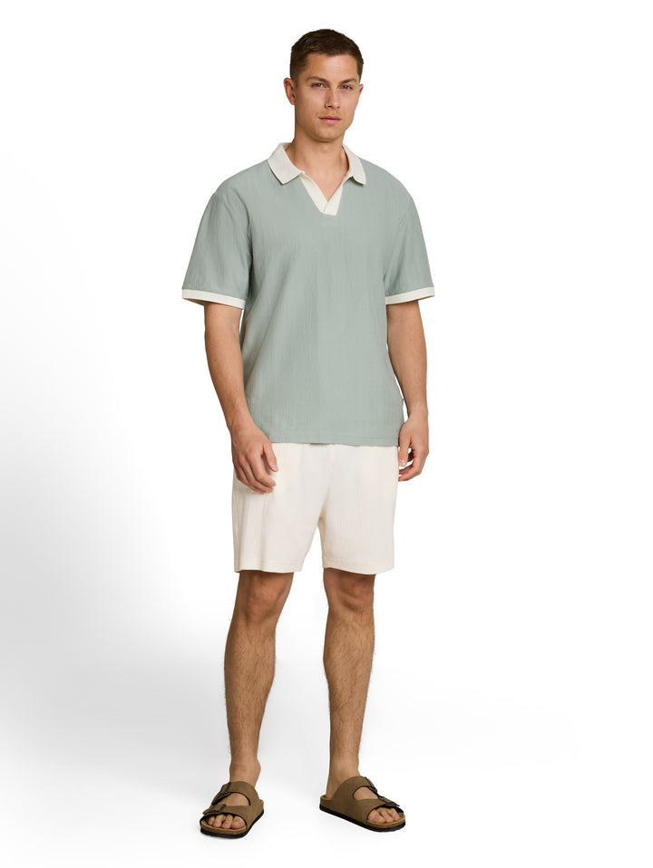 RELAXED STRUCTURED SWEAT SHORTS