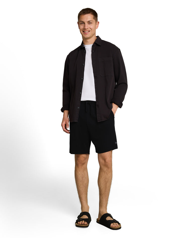 RELAXED STRUCTURED SWEAT SHORTS