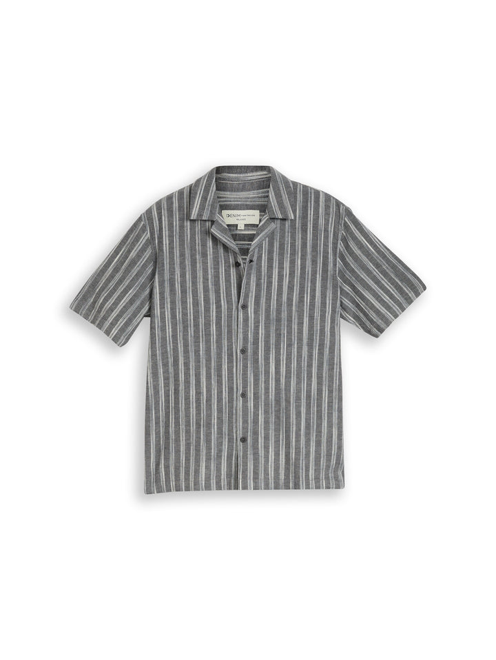 RELAXED STRUCTURED STRIPED SHIRT
