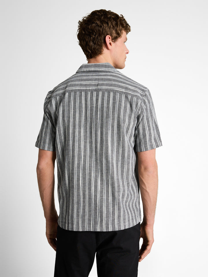 RELAXED STRUCTURED STRIPED SHIRT