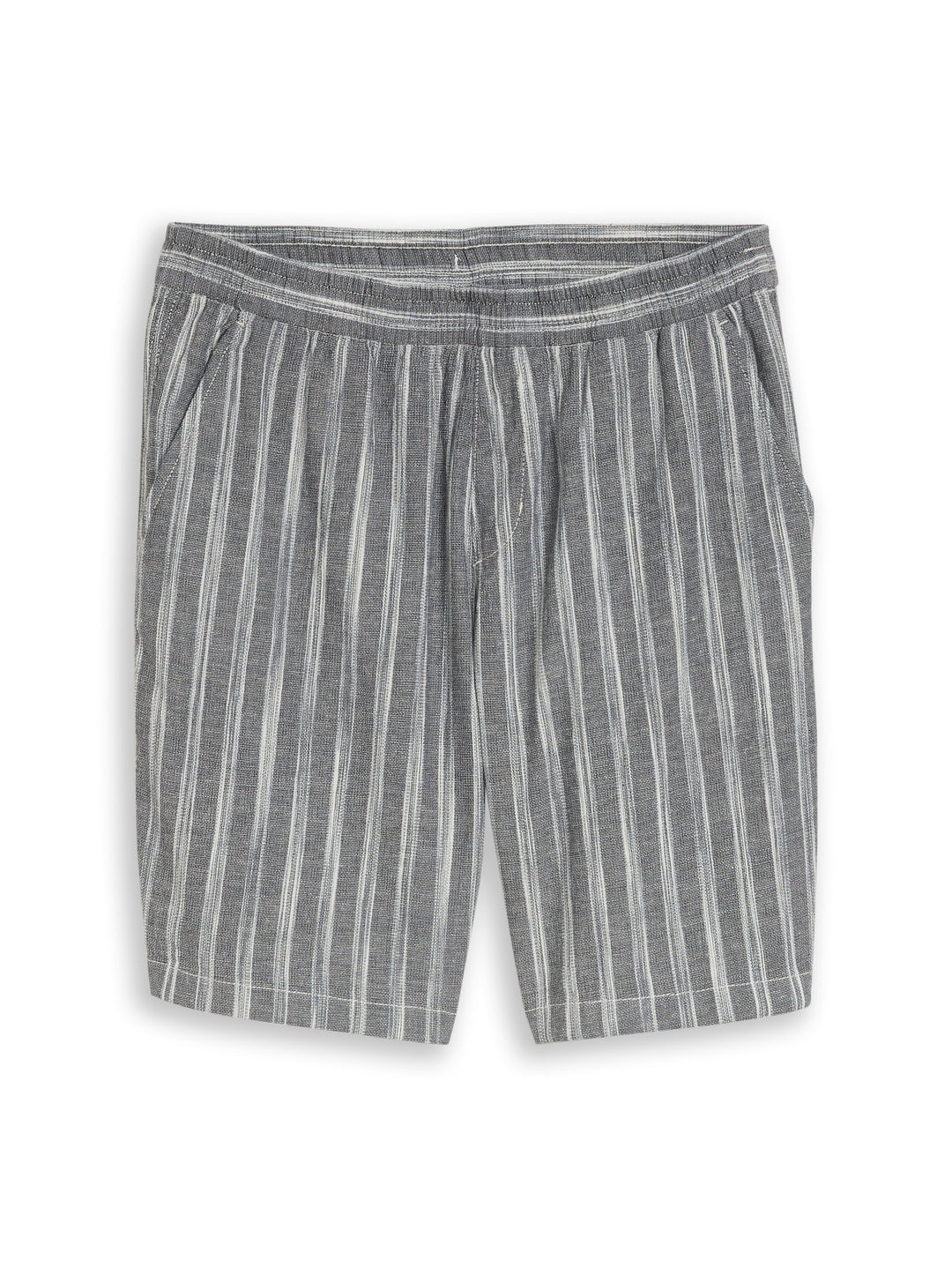 STRUCTURED LINEN OPTIC BEACH SHORTS