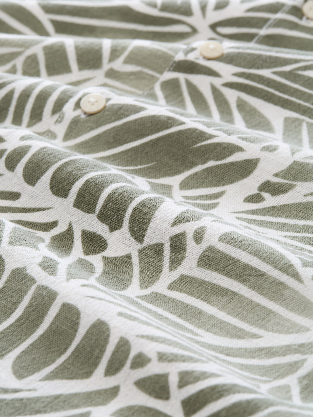 LOOSE VISCOSE COTTON RESORT SHIRT