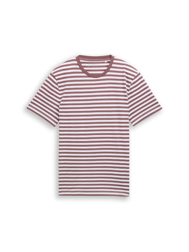 STRIPED PIQU T-SHIRT