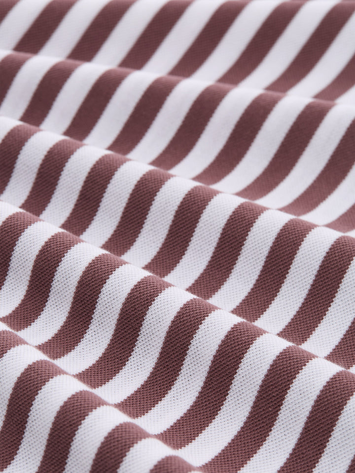 STRIPED PIQU T-SHIRT