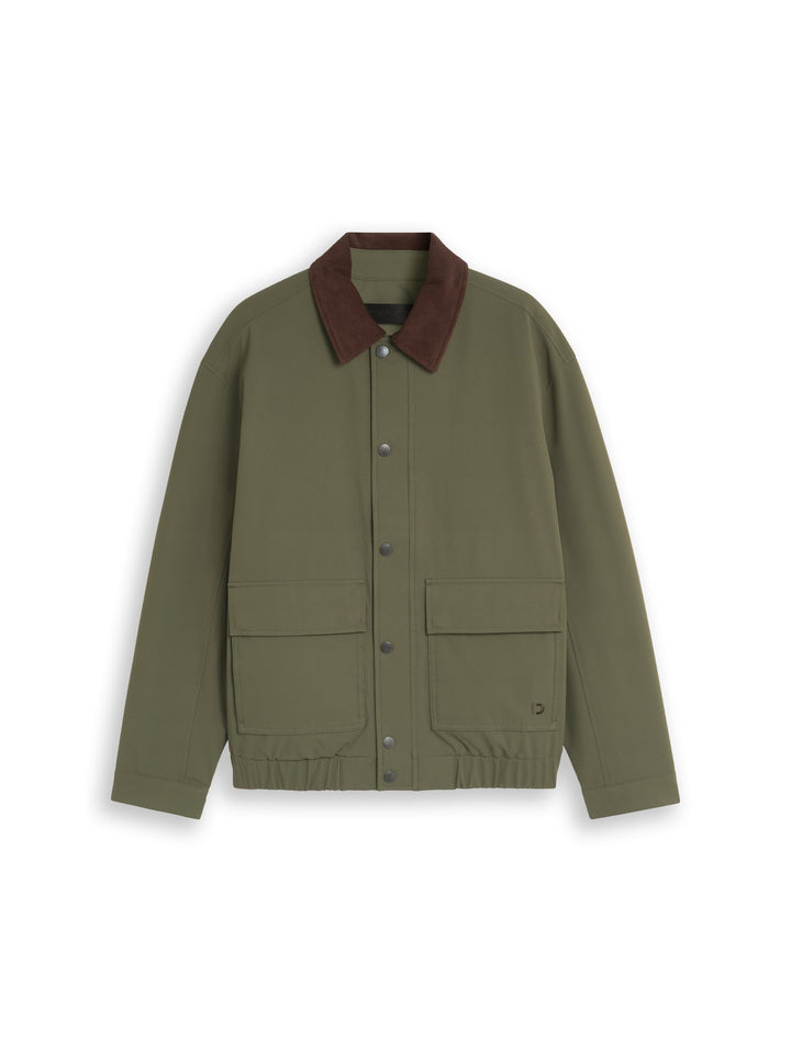 BLOUSON WITH CORDUROY COLLAR