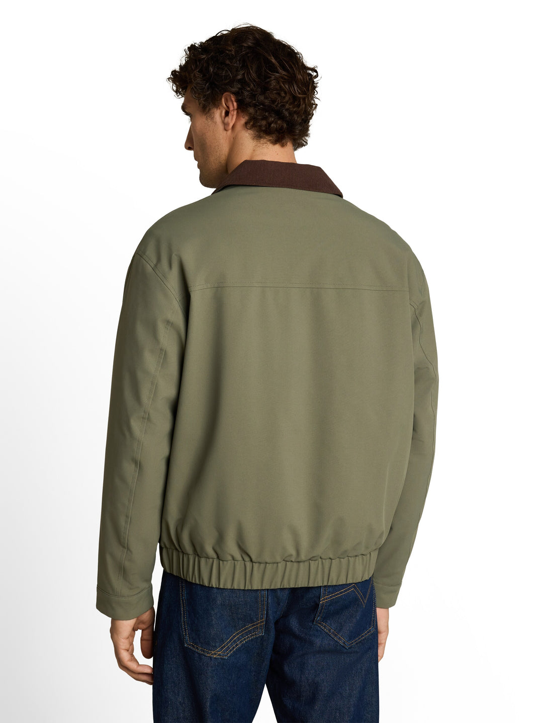 BLOUSON WITH CORDUROY COLLAR