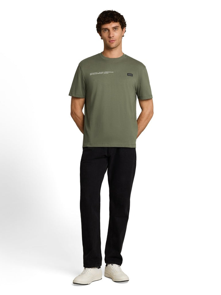 RELAXED APPLICATED PRINT T-SHIRT