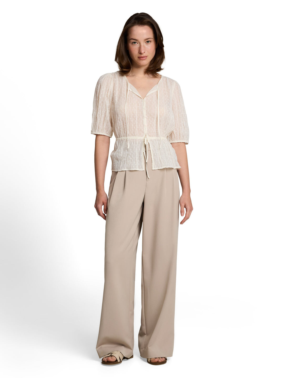 TAILORED WIDE LEG PANTS