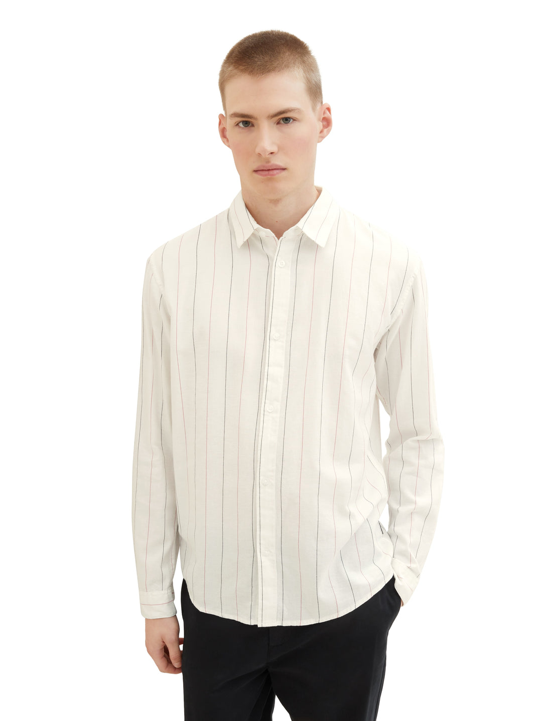 RELAXED STRIPED OXFORD SHIRT