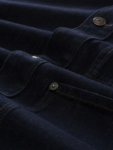 DENIM BLOUSON WITH CORDUROY COLLAR