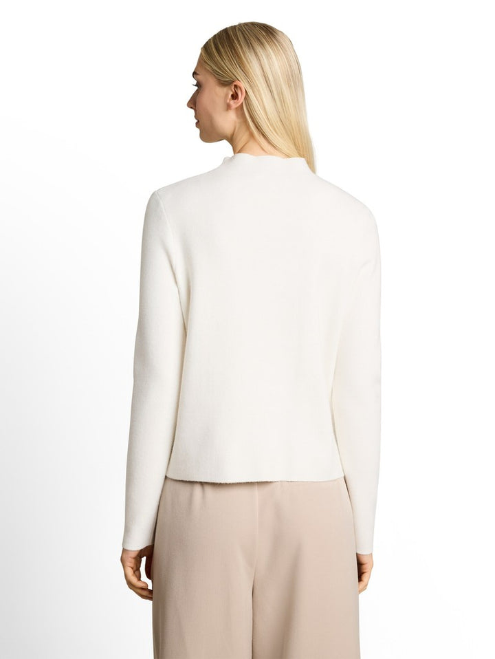 KNIT PULLOVER WITH MOCK-NECK
