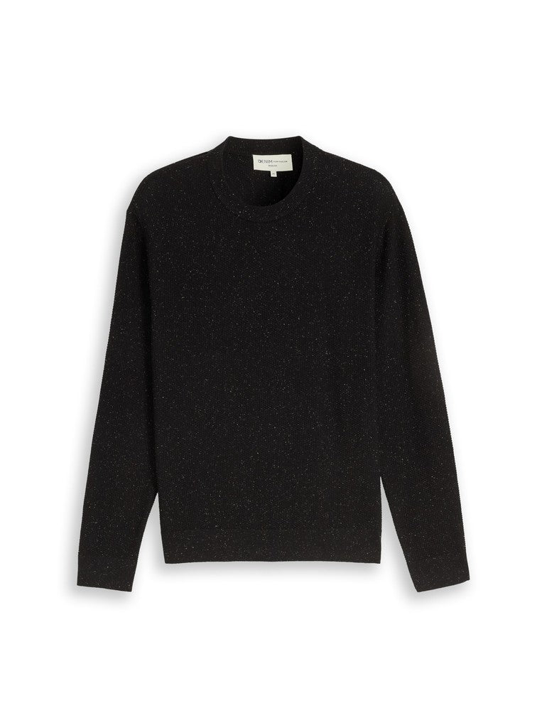 MULTI COLOR NEP CREW NECK KNIT
