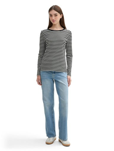 STRIPED INTERLOCK T-SHIRT
