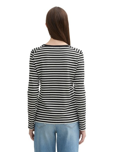 STRIPED INTERLOCK T-SHIRT