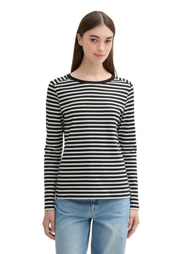 STRIPED INTERLOCK T-SHIRT