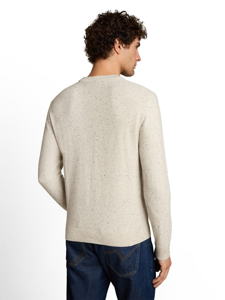 MULTI COLOR NEP CREW NECK KNIT
