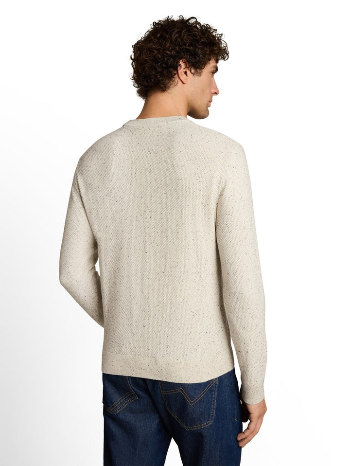 MULTI COLOR NEP CREW NECK KNIT