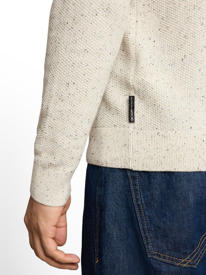 MULTI COLOR NEP CREW NECK KNIT