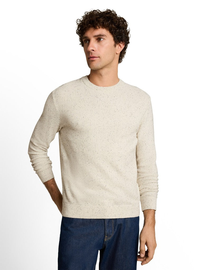 MULTI COLOR NEP CREW NECK KNIT