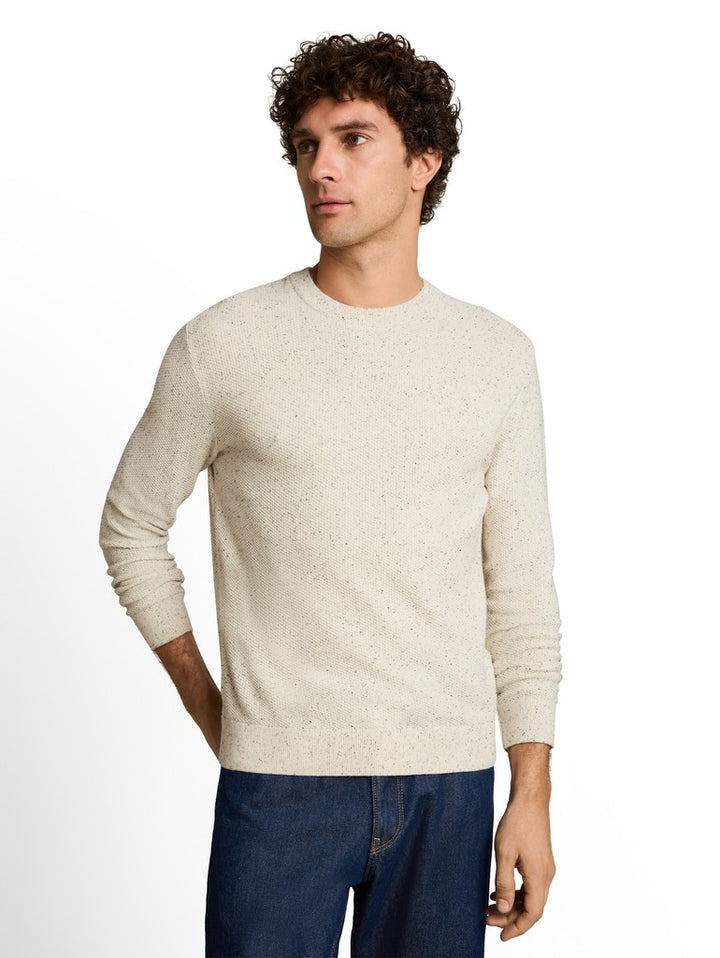 MULTI COLOR NEP CREW NECK KNIT