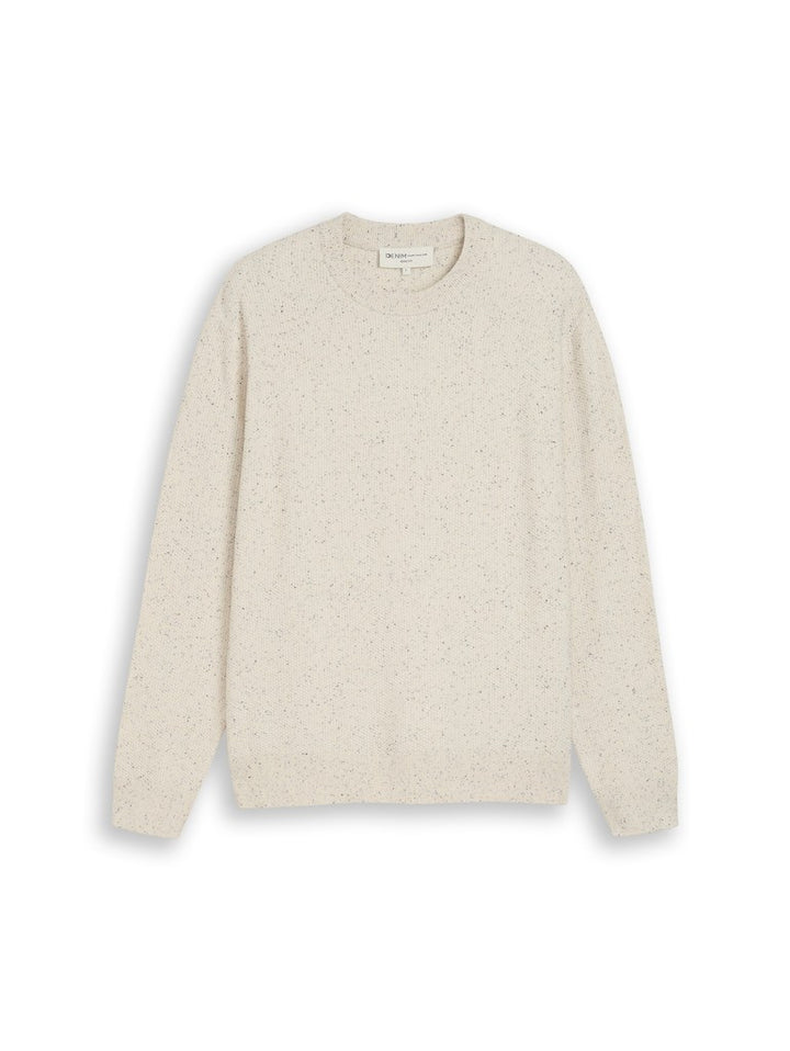 MULTI COLOR NEP CREW NECK KNIT
