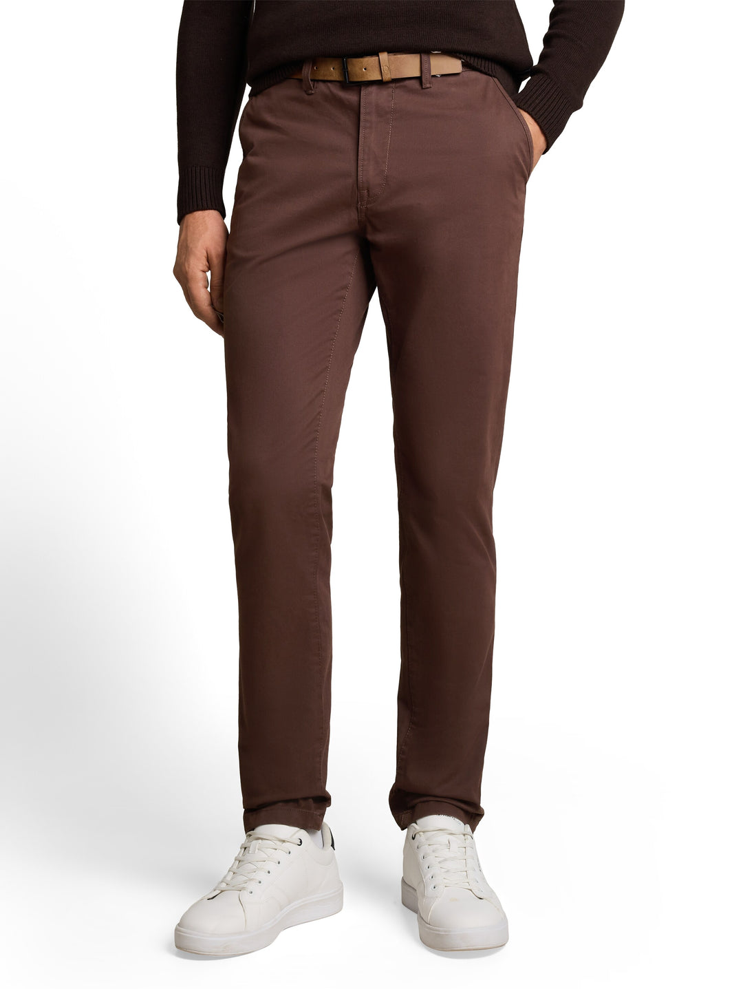SLIM CHINO WITH BELT