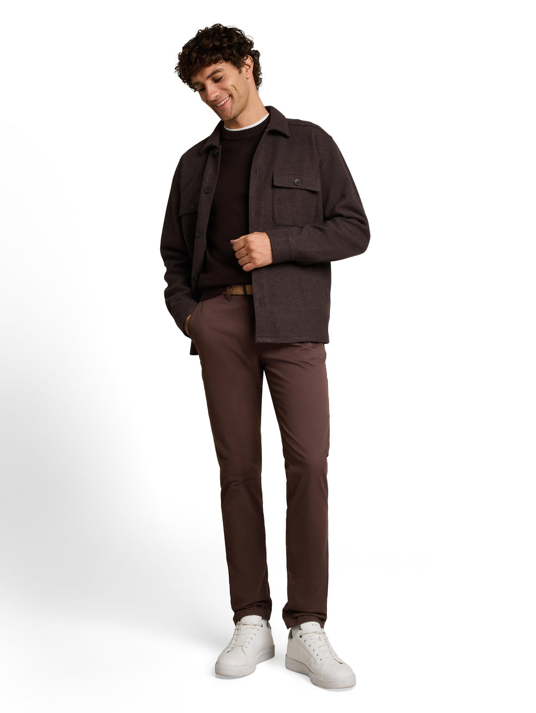 SLIM CHINO WITH BELT