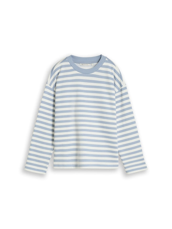 STRIPED CREWNECK SWEATSHIRT