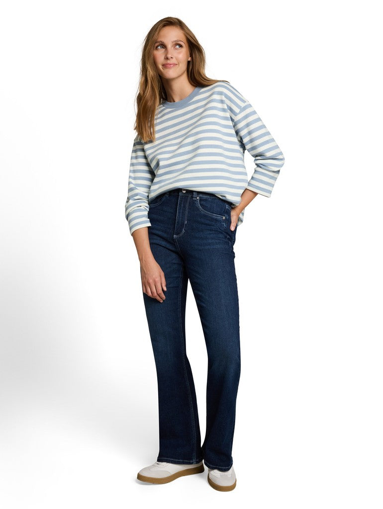 STRIPED CREWNECK SWEATSHIRT