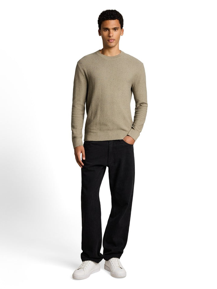 MULTI COLOR NEP CREW NECK KNIT
