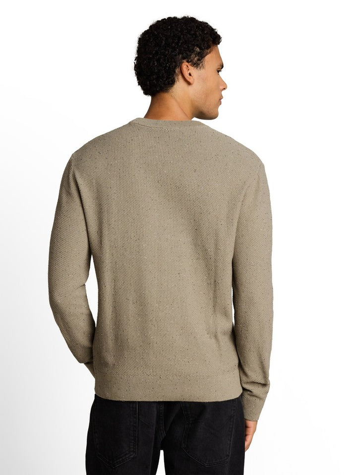 MULTI COLOR NEP CREW NECK KNIT