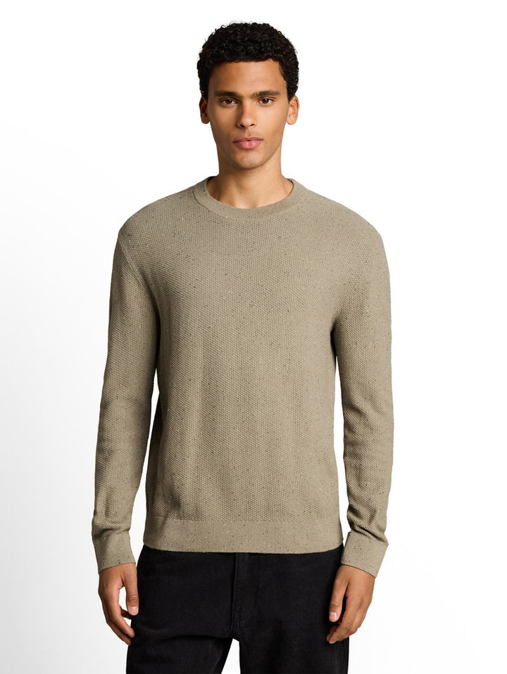 MULTI COLOR NEP CREW NECK KNIT