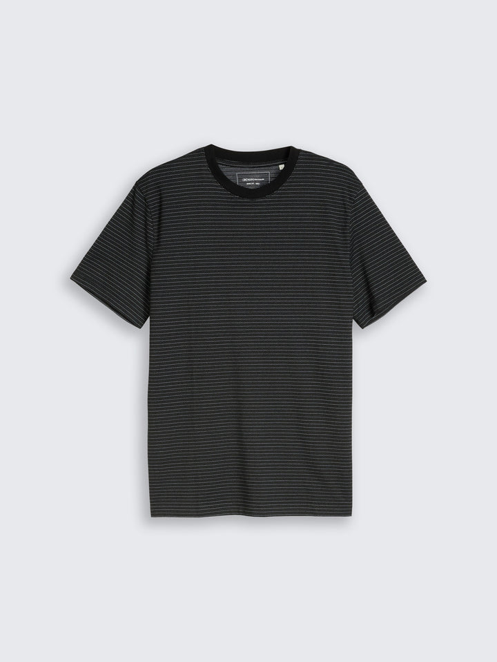 MELANGE STRIPE T-SHIRT