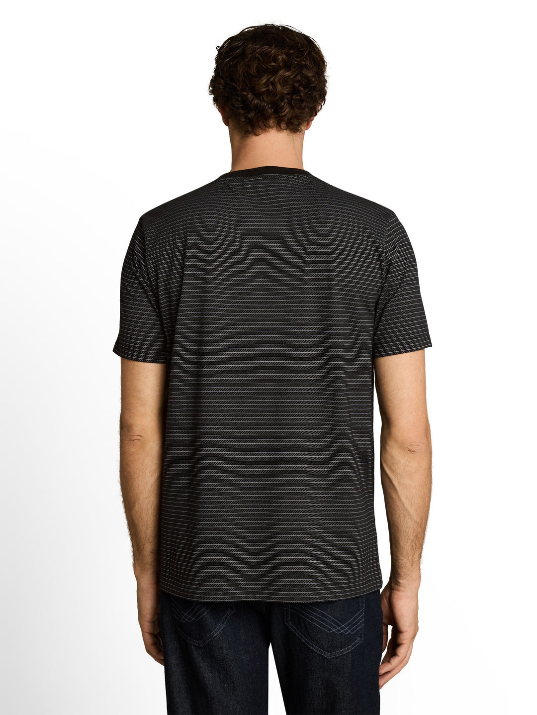 MELANGE STRIPE T-SHIRT